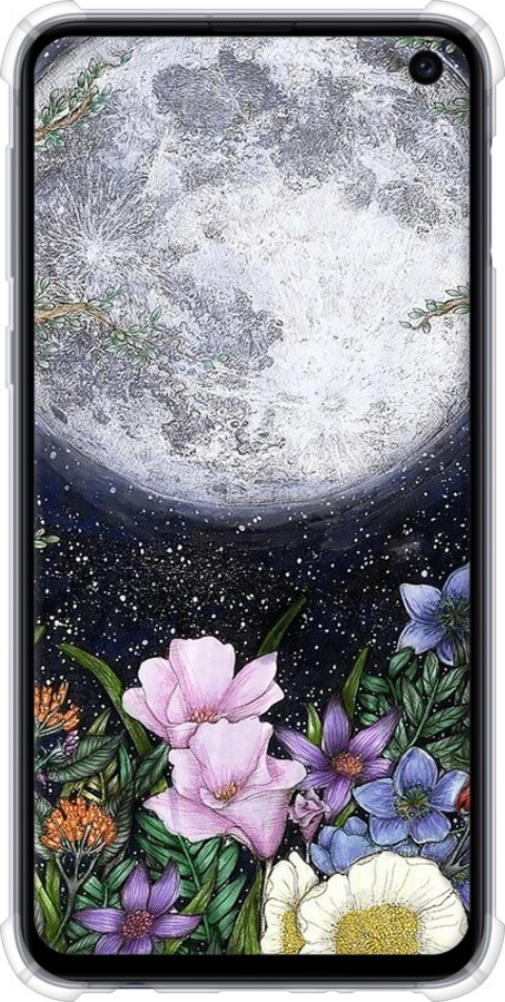 Силикон с усиленными углами чехол Полночь в саду II для Samsung Galaxy S10e - 6424sp-1646 изображение 