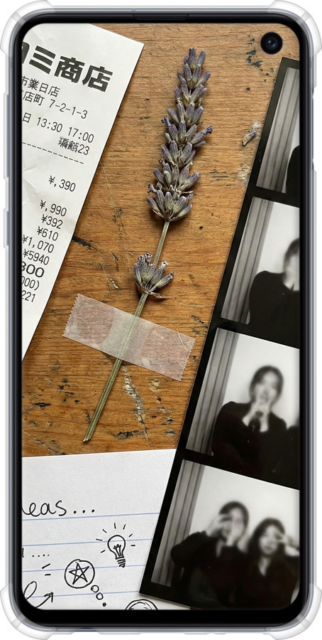 Силикон с усиленными углами чехол Aesthetic Scrapbook Collage для Samsung Galaxy S10e - 6773sp-1646 изображение 