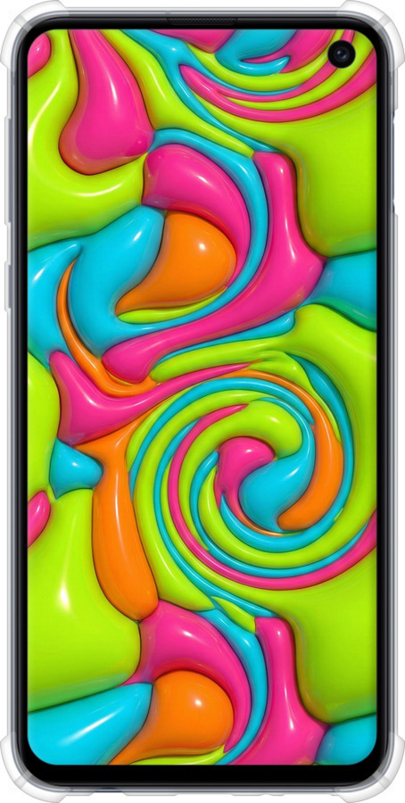 Силіконовий протиударний с посиленими кутами чехол Y2K Jelly Dream для Samsung Galaxy S10e - 6780sp-1646 изображение 