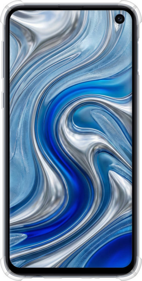 Силіконовий протиударний с посиленими кутами чехол Liquid Chrome для Samsung Galaxy S10e - 6781sp-1646 изображение 
