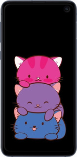 2D пластиковый чехол Милые кошки для Samsung Galaxy S10e - 6518t-1646 изображение 