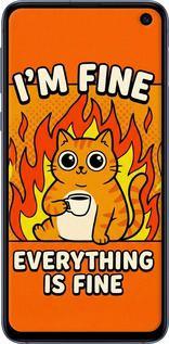 Силиконовый чехол Funny Cat для Samsung Galaxy S10e - 6786u-1646 изображение 