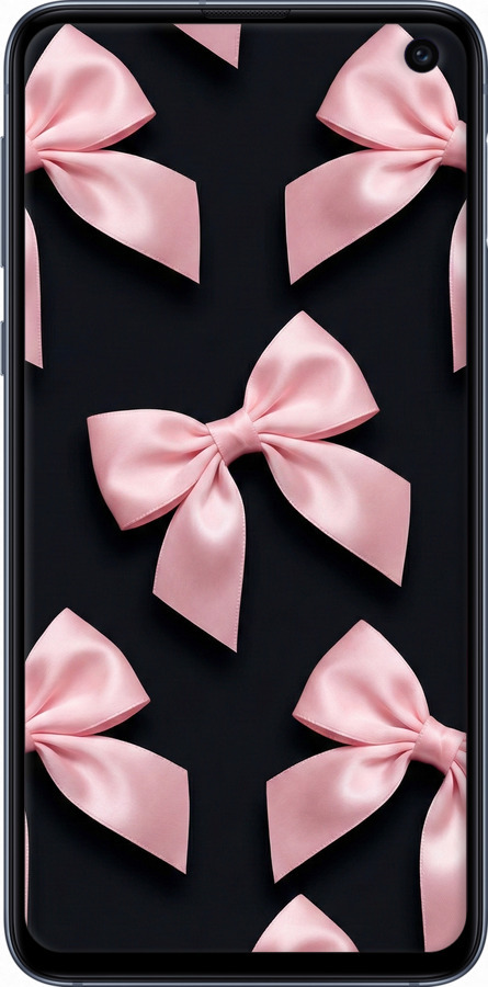 Силиконовый чехол Coquette Ribbons Dark Coquette для Samsung Galaxy S10e - 6767u-1646 изображение 