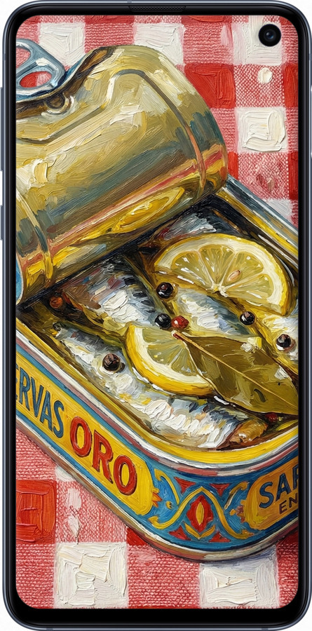 2D пластиковый чехол Vintage Sardine Tin Phone для Samsung Galaxy S10e - 6772t-1646 изображение 