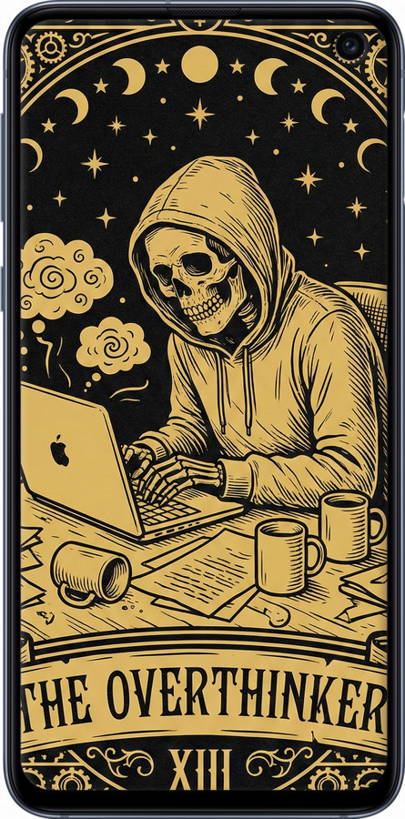 2D пластиковий чехол The Overthinker для Samsung Galaxy S10e - 6774t-1646 изображение 