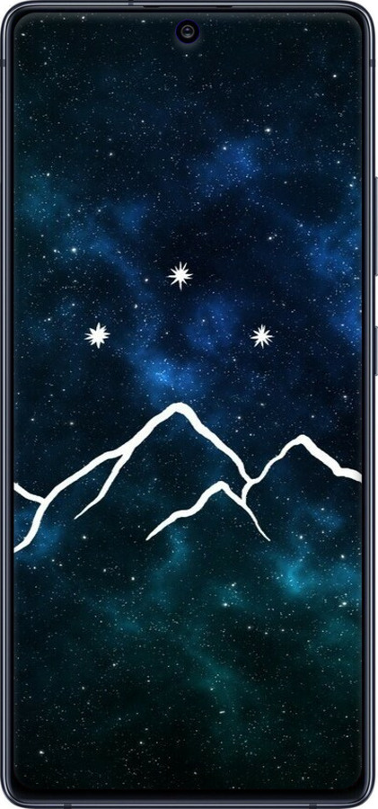 TPU чехол Гори та зірки намальовані на тлі галактики для Samsung Galaxy S10 Lite 2020 - 6490b-1851 изображение 