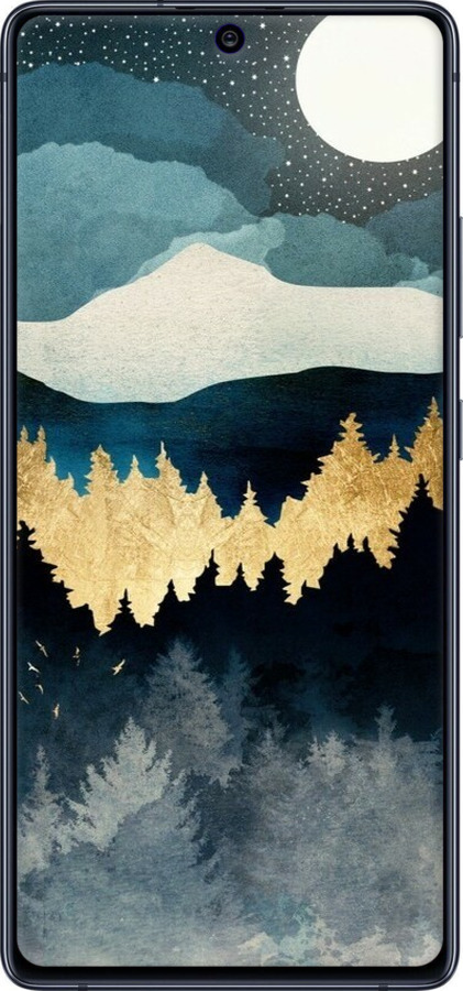 TPU чехол Ночной пейзаж с лесом и горами для Samsung Galaxy S10 Lite 2020 - 6493b-1851 изображение 
