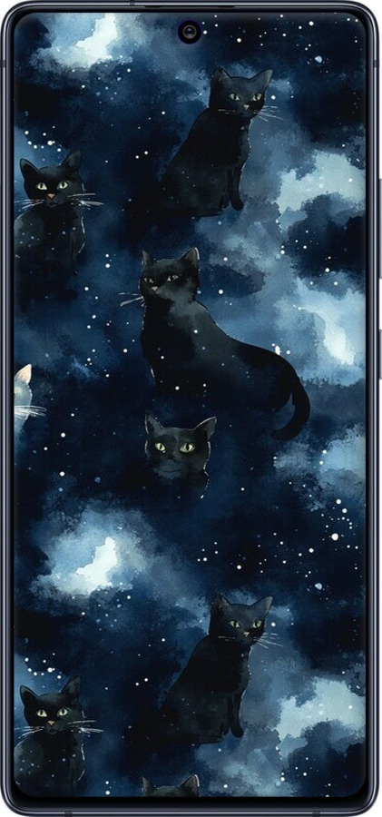 TPU чехол Изображение Кошек с тёмной акварелью для Samsung Galaxy S10 Lite 2020 - 6521b-1851 изображение 