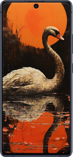 Силиконовый чехол Лебедь для Samsung Galaxy S10 Lite 2020 - 5964u-1851 изображение 