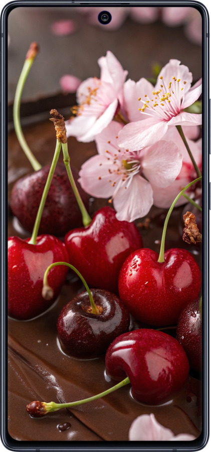 2D пластиковий чехол Вишня у шоколаді для Samsung Galaxy S10 Lite 2020 - 6698t-1851 изображение 