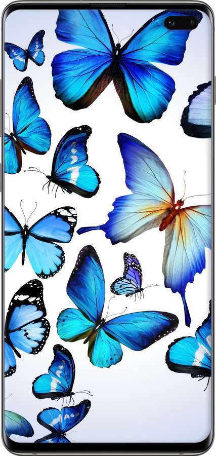 TPU чехол Бабочки для Samsung Galaxy S10 Plus - 6023b-1649 изображение 