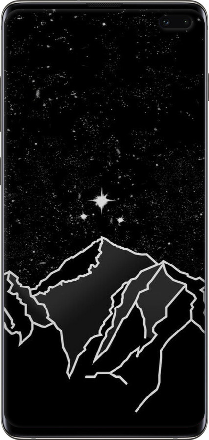 TPU чехол Минималистический горный пейзаж для Samsung Galaxy S10 Plus - 6438b-1649 изображение 