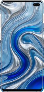 3D пластиковий матовий чехол Liquid Chrome для Samsung Galaxy S10 Plus - 6781m-1649 изображение 