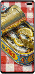 2D пластиковый чехол Vintage Sardine Tin Phone для Samsung Galaxy S10 Plus - 6772t-1649 изображение 