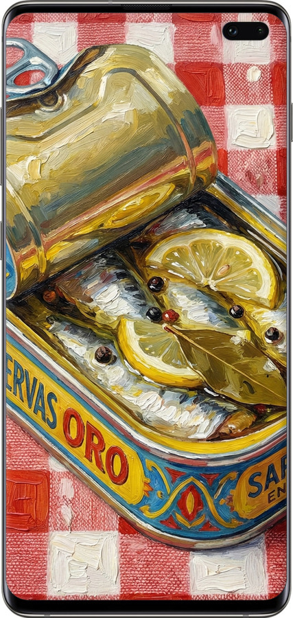 2D пластиковый чехол Vintage Sardine Tin Phone для Samsung Galaxy S10 Plus - 6772t-1649 изображение 