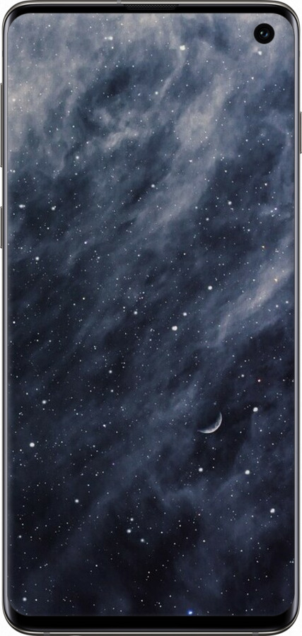 TPU чехол Сині хмари, Синій місяць для Samsung Galaxy S10 - 6398b-1640 изображение 