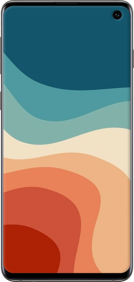 TPU чехол В стиле ретро с волнами для Samsung Galaxy S10 - 6531b-1640 изображение 