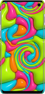 3D пластиковый матовый чехол Y2K Jelly Dream для Samsung Galaxy S10 - 6780m-1640 изображение 