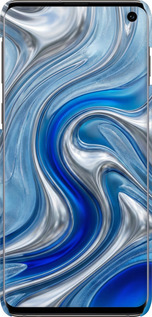 3D пластиковий матовий чехол Liquid Chrome для Samsung Galaxy S10 - 6781m-1640 изображение 