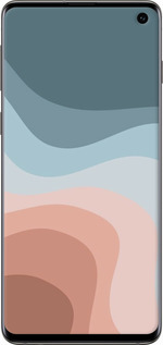 2D пластиковий чехол З синіми та рожевими хвилями в стилі ретро для Samsung Galaxy S10 - 6532t-1640 изображение 