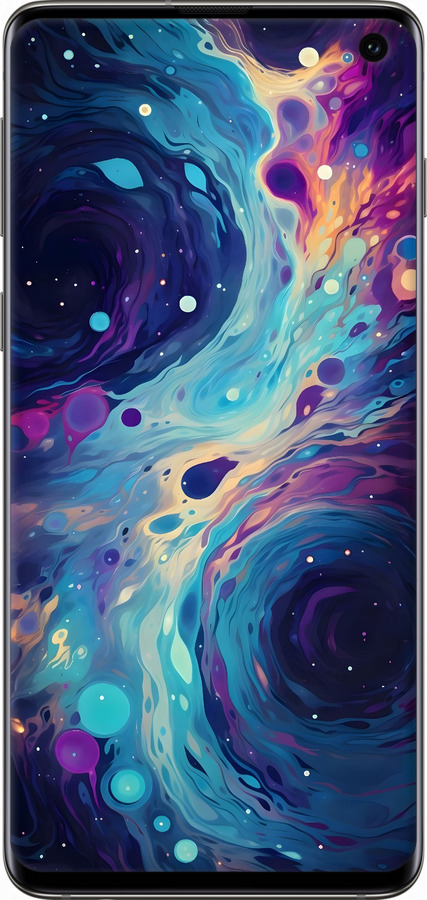 2D пластиковый чехол Арт акварель для Samsung Galaxy S10 - 6329t-1640 изображение 