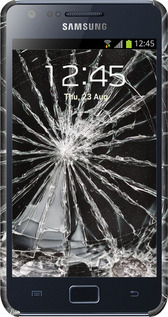 3D пластиковий глянцевий чехол Glass для Samsung Galaxy S2 i9100 - 6608c-14 изображение 