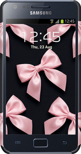 3D пластиковий глянцевий чехол Coquette Ribbons Dark Coquette для Samsung Galaxy S2 i9100 - 6767c-14 изображение 