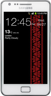 Силіконовий чехол Вишиванка 53 для Samsung Galaxy S2 Plus i9105 - 2041u-71 изображение 