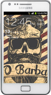 Силиконовый чехол Barber Shop для Samsung Galaxy S2 i9100 - 4097u-14 изображение 