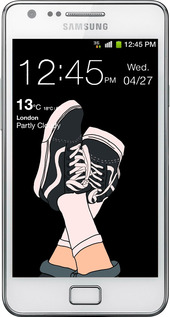 Силиконовый чехол Кеды для Samsung Galaxy S2 i9100 - 4265u-14 изображение 