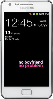 Силіконовий чехол no boyfriend no problem для Samsung Galaxy S2 i9100 - 4549u-14 изображение 