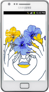 Силіконовий чехол Дівчина v4 для Samsung Galaxy S2 i9100 - 5276u-14 изображение 
