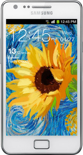 Силіконовий чехол Квіти жовто-блакитні  для Samsung Galaxy S2 i9100 - 5308u-14 изображение 