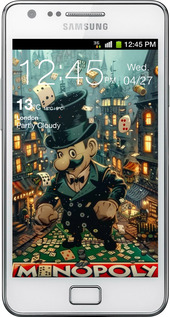 Силиконовый чехол Сказочный Monopoly для Samsung Galaxy S2 i9100 - 6086u-14 изображение 