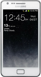 Силиконовый чехол Сині хмари, Синій місяць для Samsung Galaxy S2 i9100 - 6396u-14 изображение 