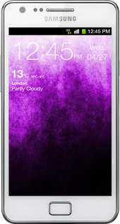 Силиконовый чехол Абстрактная композиция в фиолетовых тонах для Samsung Galaxy S2 i9100 - 6478u-14 изображение 