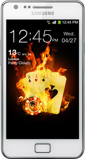 Силиконовый чехол Горящие карты для Samsung Galaxy S2 Plus i9105 - 839u-71 изображение 