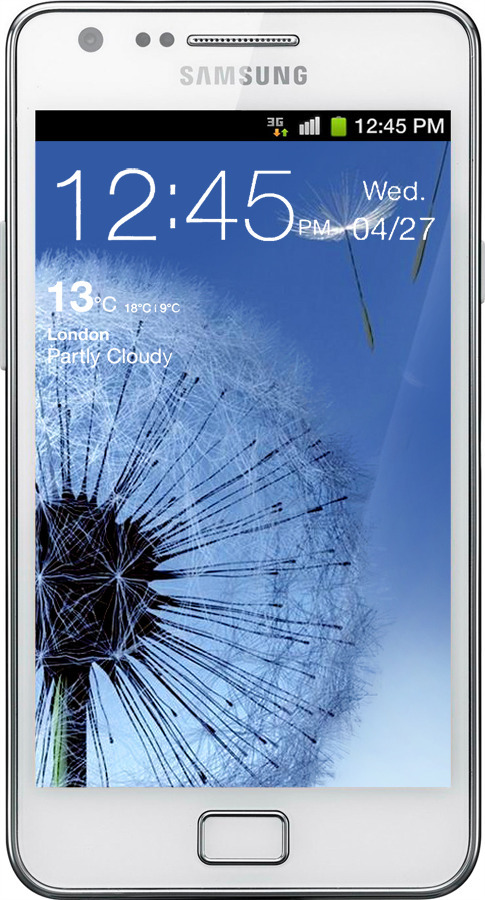 Силиконовый чехол Одуванчик для Samsung Galaxy S2 i9100 - 6005u-14 изображение 