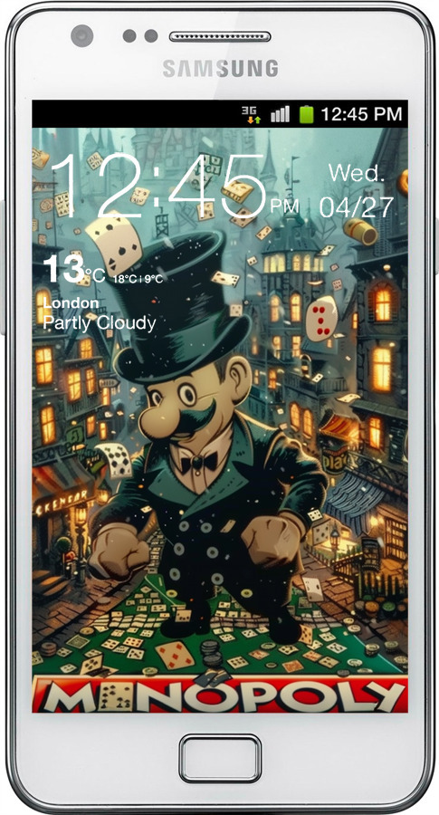 Силиконовый чехол Сказочный Monopoly для Samsung Galaxy S2 i9100 - 6086u-14 изображение 