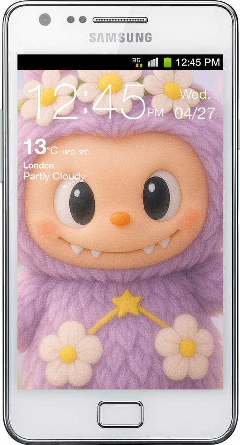 Силиконовый чехол Лабубу 1 для Samsung Galaxy S2 i9100 - 6709u-14 изображение 
