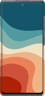 3D пластиковый матовый чехол В стиле ретро с волнами для Samsung Galaxy S20 FE G780F - 6531m-2075 изображение 