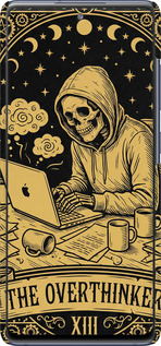 3D пластиковый матовый чехол The Overthinker для Samsung Galaxy S20 FE G780F - 6774m-2075 изображение 