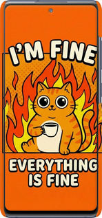 3D пластиковый матовый чехол Funny Cat для Samsung Galaxy S20 FE G780F - 6786m-2075 изображение 