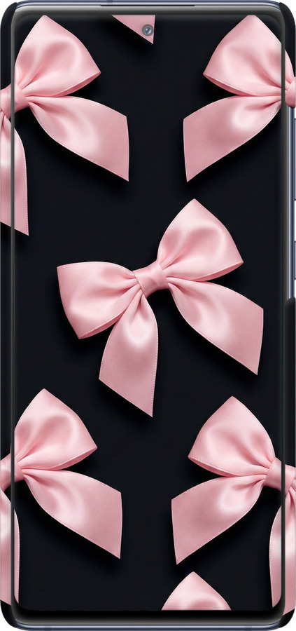 3D пластиковый матовый чехол Coquette Ribbons Dark Coquette для Samsung Galaxy S20 FE G780F - 6767m-2075 изображение 