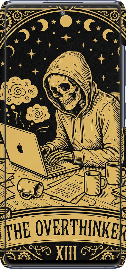 3D пластиковый матовый чехол The Overthinker для Samsung Galaxy S20 FE G780F - 6774m-2075 изображение 