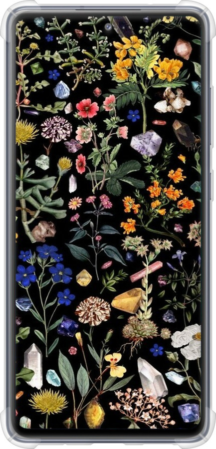 Силикон с усиленными углами чехол С цветами для Samsung Galaxy S20 FE G780F - 6422sp-2075 изображение 