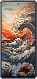 2D пластиковый чехол Арт волны для Samsung Galaxy S20 FE G780F - 6324t-2075 изображение 