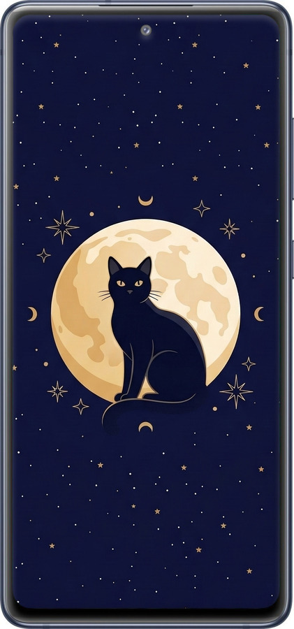 Силиконовый чехол Cute Cat Celestial/Witchy для Samsung Galaxy S20 FE G780F - 6787u-2075 изображение 