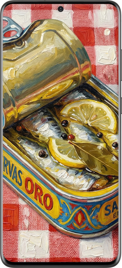 TPU чехол Vintage Sardine Tin Phone для Samsung Galaxy S20 Plus - 6772b-1822 изображение 