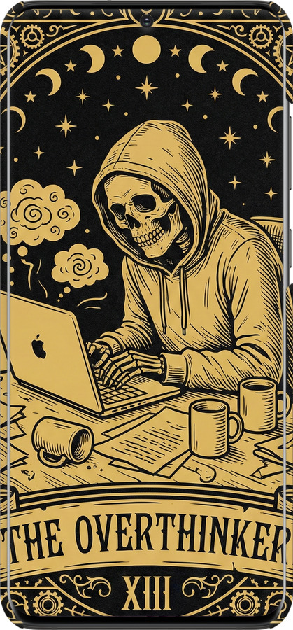 3D пластиковий матовий чехол The Overthinker для Samsung Galaxy S20 Plus - 6774m-1822 изображение 